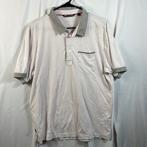 Travis Mathews Men's Short Sleeve Polo Size Large